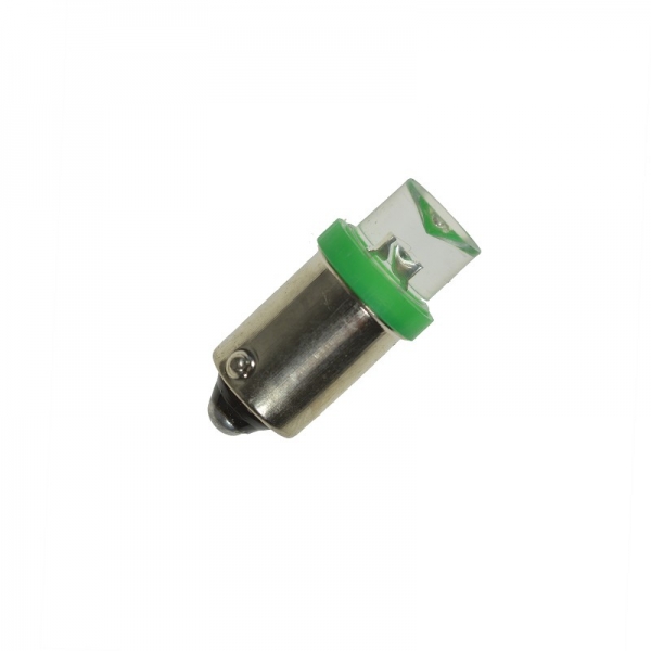 Flipper LED BA9S 6,3 Volt AC klare konkave Linse 140°