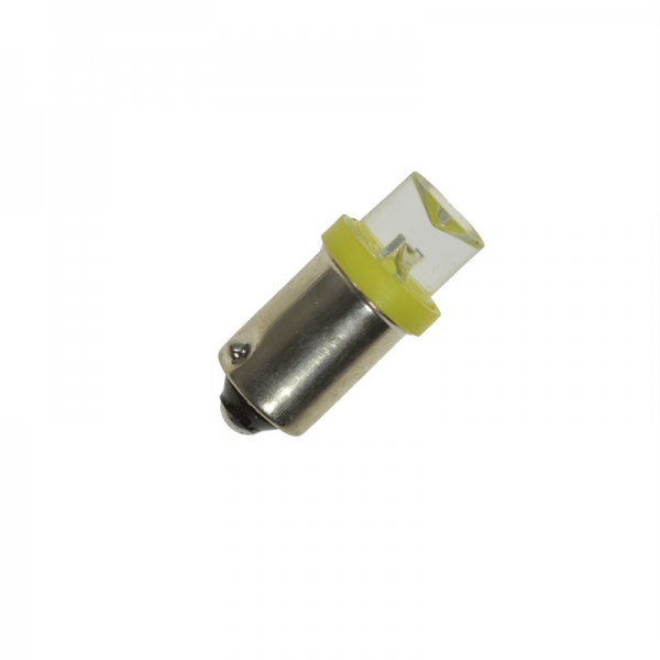 Flipper LED BA9S 6,3 Volt AC klare konkave Linse 140°