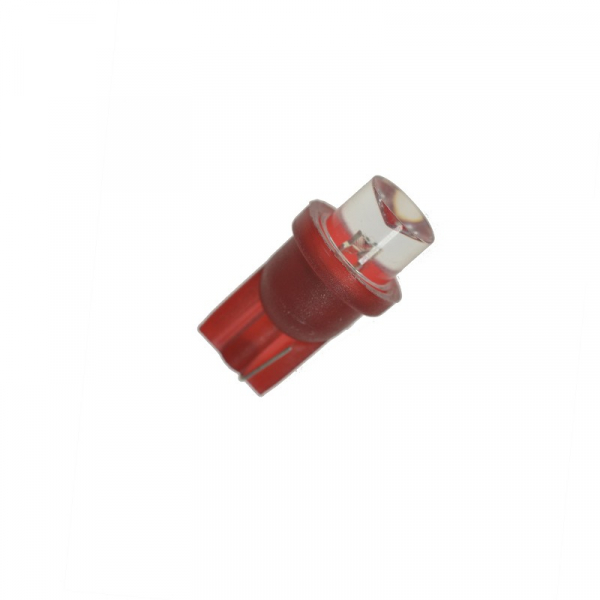 LED T10 12 VDC klare konkave Linse 140°