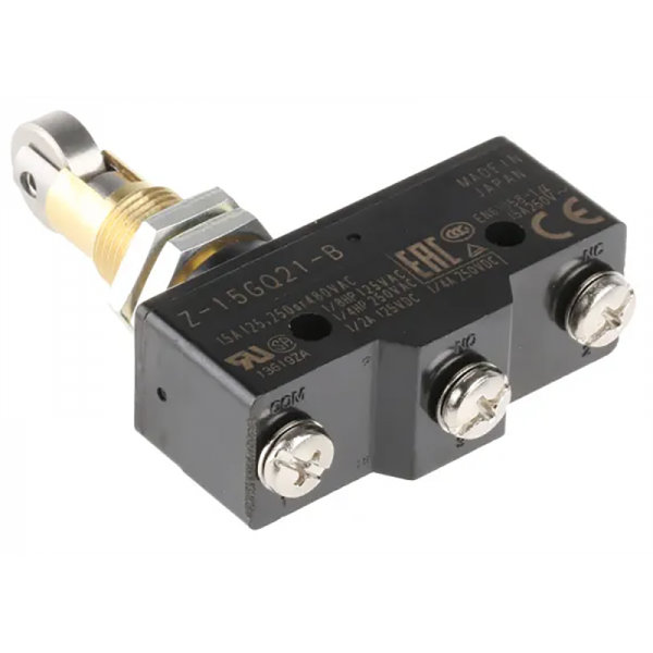 Microswitch with roll