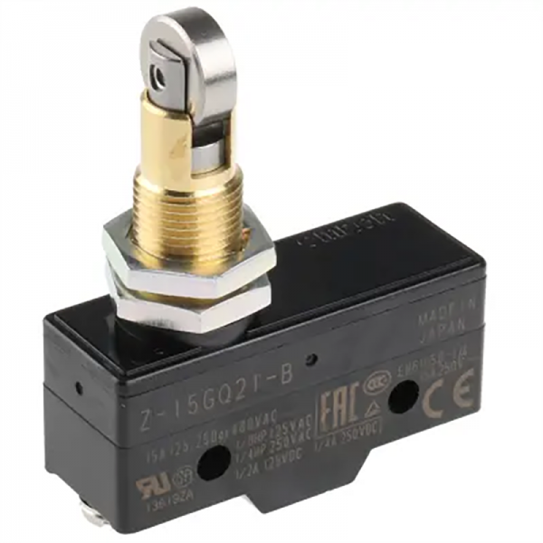 Microswitch with roll