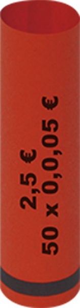 Coin sleeves for coin counting devices or for manual filling 80 pieces 50 x 0,01 Euro