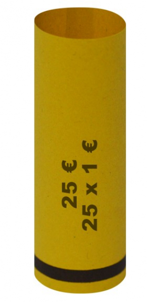 Coin sleeves for coin counting devices or for manual filling 1,00 Euro