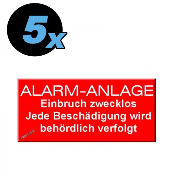 Self-adhesive sticker Alarmanlage