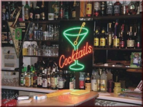 LED "Cocktails groß" 66x50cm