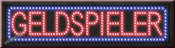 LED "Geldspieler" 93x23 cm