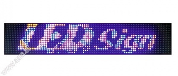 Laufschrift Display Outdoor 2940x545x70 rot,blau,violett