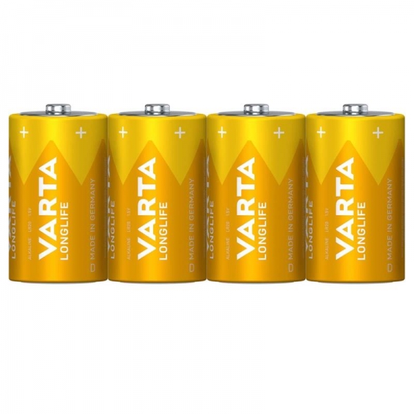 Batterie Longlife R20 D Mono Alkaline 1.5 Volt 4 Stück