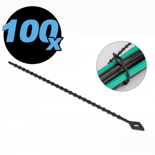 Kabelbinder Breite 7.6 mm Länge 120 mm schwarz