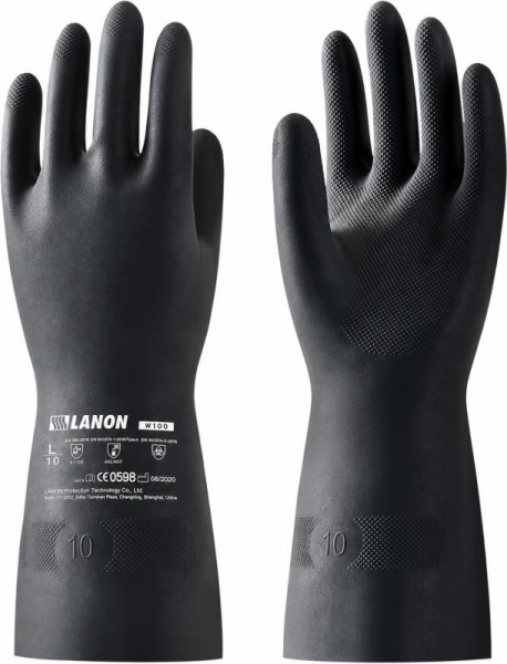 Chemikalienbeständige Schwere Arbeitsschutzhandschuhe, Säure- und Laugenschutz, Rutschfest