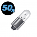 Lamp 6,3 Volt 0.25 Amp. BA9S, 10 mm, 50 pcs.