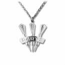 Dart-necklace with 3 darts