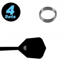 4 Shaft snap ring sets (12 pcs.)
