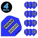 4 Flight Sets (12 Stk) Standard Polyester Pentathlon blau HD150 super strong