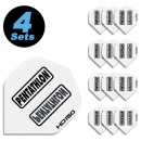 4 Flight Sets (12 pcs) Standard Polyester PenTathlon white HD150 super strong