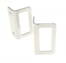 Metal mounting bracket for double pole doorswitches