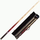 Snooker Cue 2-Piece Buffalo Set glue on tip Cue with case
