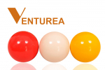 Karambol Ballsatz Ventura Economy 61.5mm weiß/rot/gelb