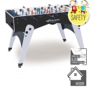 Fussballtisch FOLDY Evolution, Glasspielfeld, Safety-Stangen