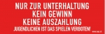 Self-adhesive sticker Nur zur Unterhaltung