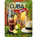 Metal sign - Cuba Libre - 15 x 20 cm