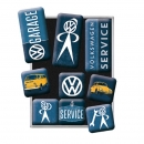 Magnet set - VW Garage - VW Service - Magnetset