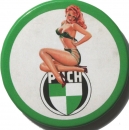 Puch pinup round fridge magnet 59 mm